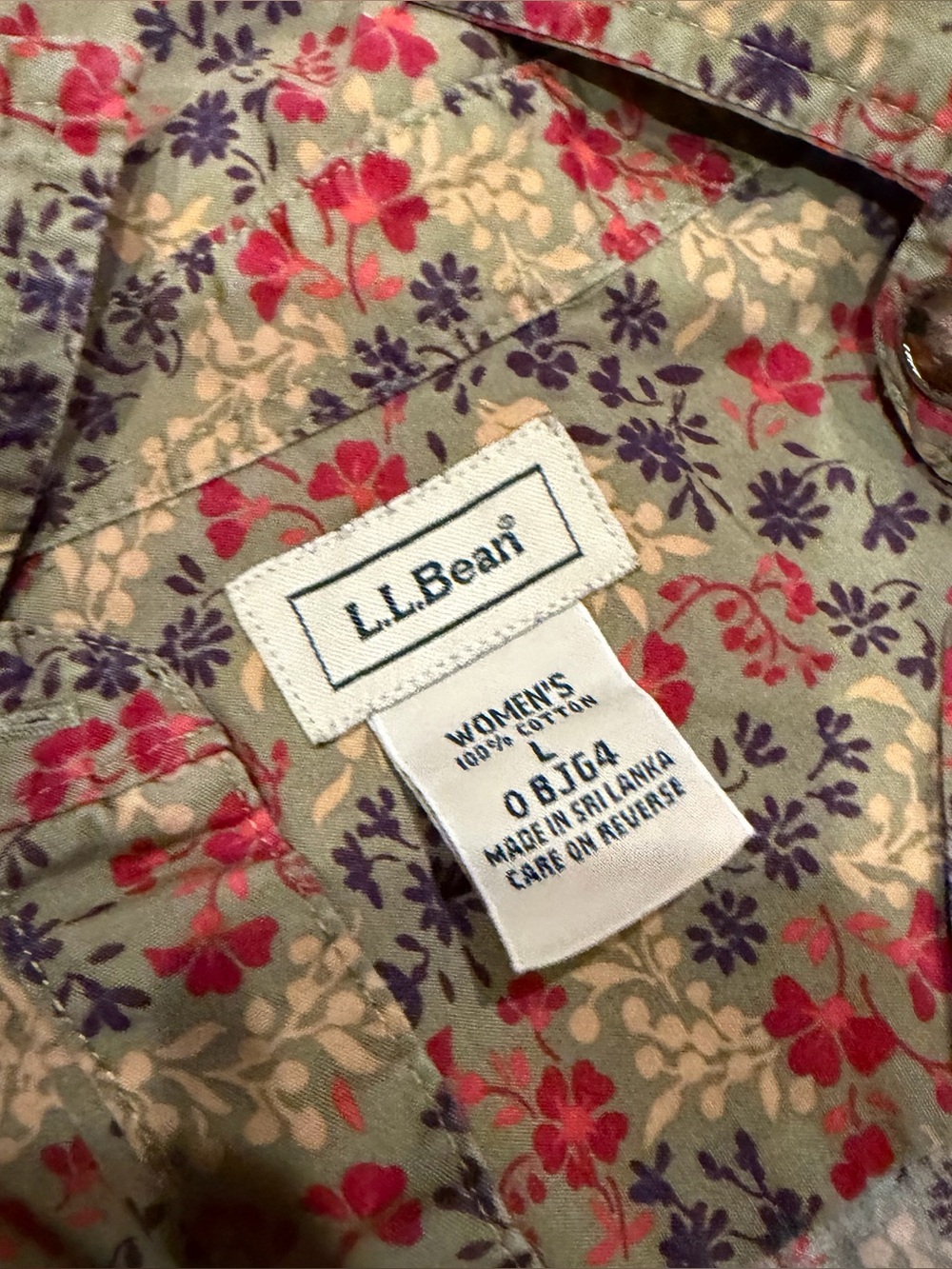 Multicolored Floral L.L. Bean Button Up - Picture 2 of 4
